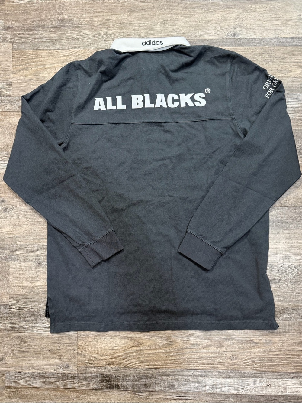 Adidas Originals x All Blacks Heritage Rugby Polo Mens KG4638 - Picture 6 of 8